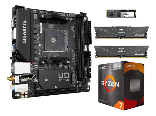 Procesador Amd Ryzen 7 5700g Board A520i Ac 32gb Ram 512ssd