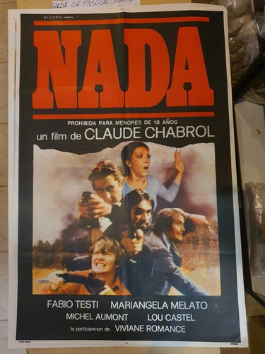 Afiche De Cine Original-nada- Claude Chabrol-2075