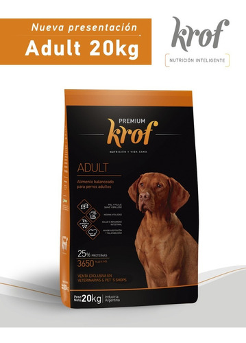 Premium Krof Perro Adulto X 20kg 