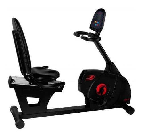 Bicicleta ergométrica Embreex Premium 367SX horizontal cor preto 110V