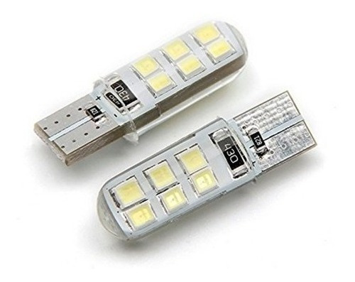 Imagen 3 de 4 de Lampara Led Posición T10 12w Siliconado Cambus Vs Colores