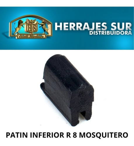 Imagen 3 de 8 de Parte R8 Patín Guía Inferior Mosquitero Mediano Herrero X100