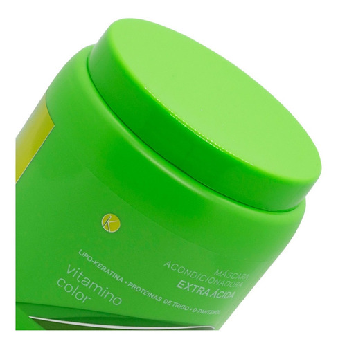 Kleno Extra Acida Máscara Vitamino Color Keratina Brillo 1kg