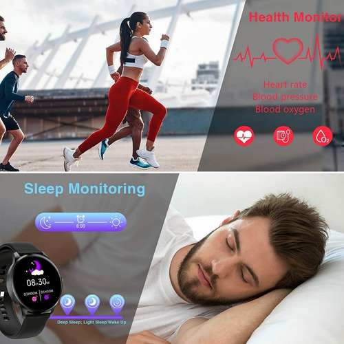Imagen 5 de 10 de Reloj Inteligente Deportivo Multifunción Smart Watch Unisex