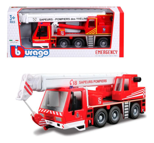 Vehiculo De Emergencia Burago Emergency 18 Sapeurs Pompiers 