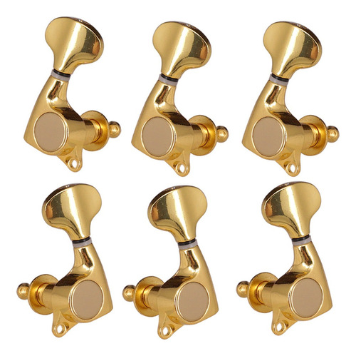 6 Piezas 3r3l Locking Tuners Cabezas De Máquina Tuning Pegs