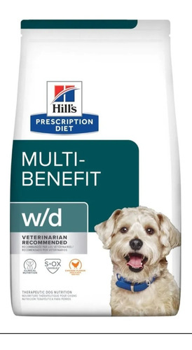 Alimento Hill's W/d X 17.6 Libras Prescription Para Perro.