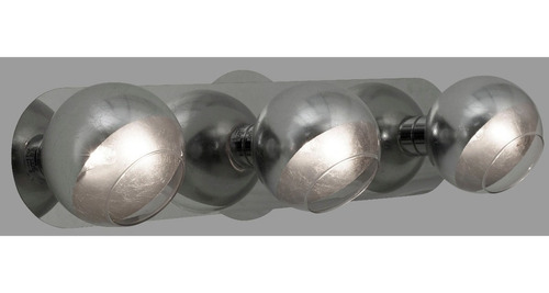 Aplique 1 Luz Plata Cuotas G9 Cromo Vidrio Baño Moderno