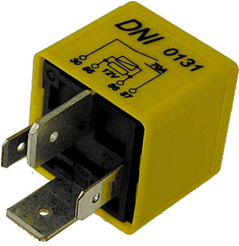 Rele Modulo Corsa 4 Terminais 2 Largos 70a 12v Cor Amarelo