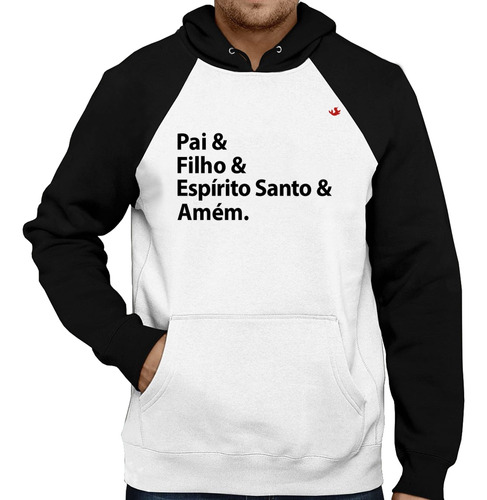 Moletom Pai, Filho, Espírito Santo, Amém Blusa Frio