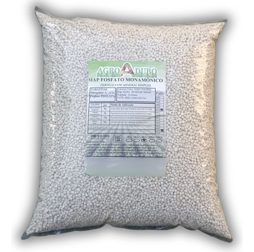 Fertilizante 10kg Map Granulado Adubo Fosfato Monoamónico