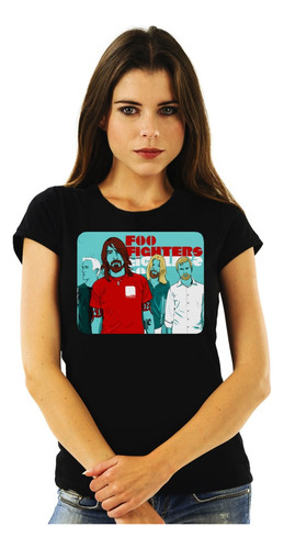 Polera Mujer Foo Fighters Since 1995 Rock Impresión Directa