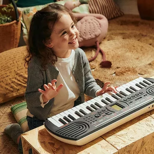 Teclado Musical Infantil Mini 44 Teclas Casio Cinza SA-77 : :  Instrumentos Musicais