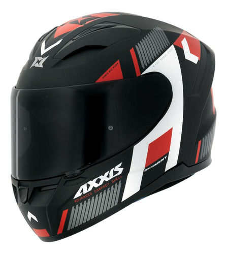 Capacete Masculino Axxis Segment Selector Preto Moto Fechado