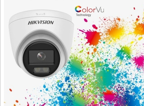 Camara Domo Colorvu 1080p Imagen En Color 24/7/ Hikvision Color Blanco