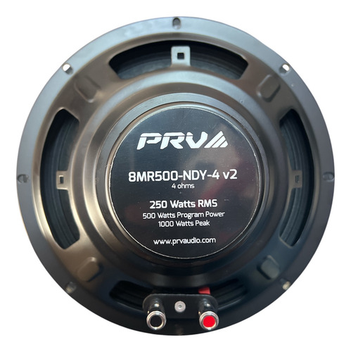 Par 2 Piezas De Medios Prv Audio 8mr500-ndy-4v2 De 500 Watts Negro