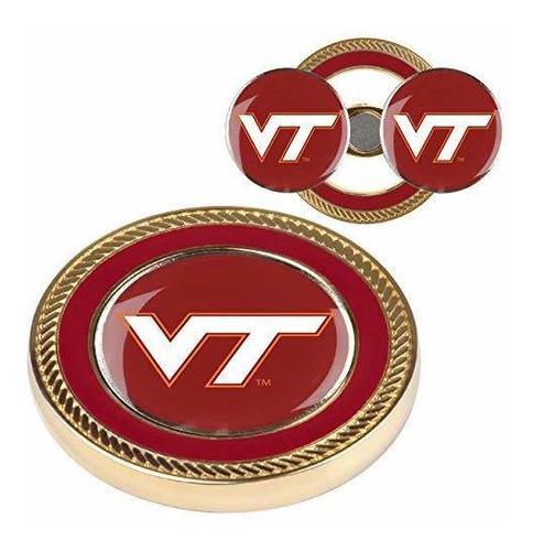 Ncaa Virginia Tech Hokies - Coin Challenge - 2 Marcadores De