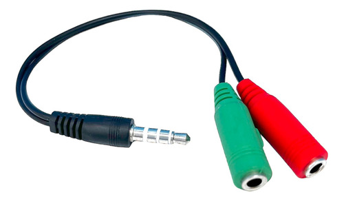 Cable Convertidor Adaptador 2 A 1 Audio Micrófono A Plug 3.5