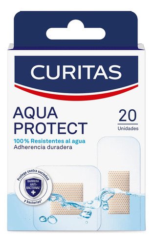 Curitas Aqua Protect Resistente Al Agua 20pz