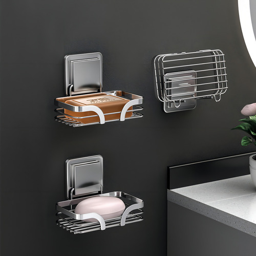 Saboneteira de Parede Porta Sabonete Aço Inox Cor Prateado