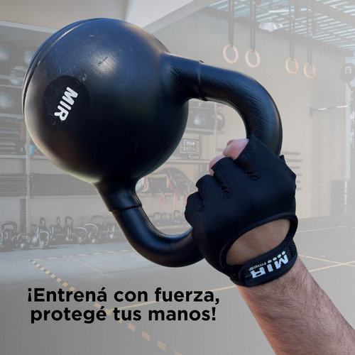 Guantes Gimnasio Gym Mujer Hombre Mir Pesas Fucsia Lisa S