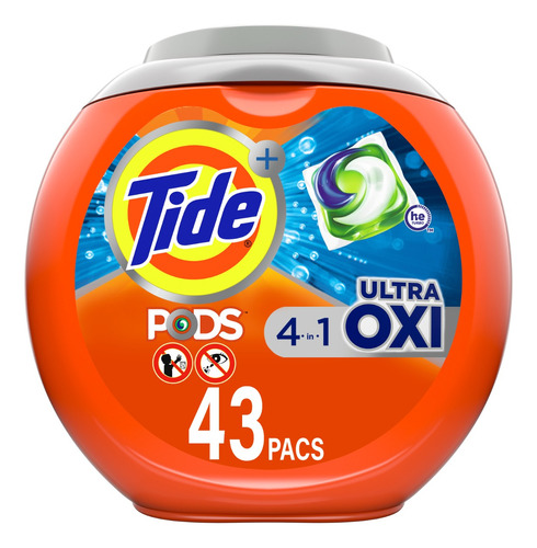 Detergente En Cápsulas Tide Pods Ultra Oxi, 43 Unidades