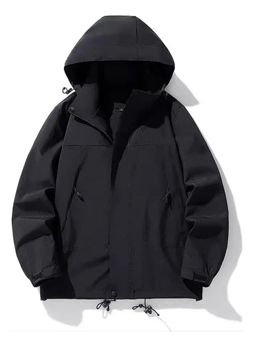 Chaqueta De Escalada Con Capucha Extraíble, Impermeable Y Resistente Al Viento Para Hombre