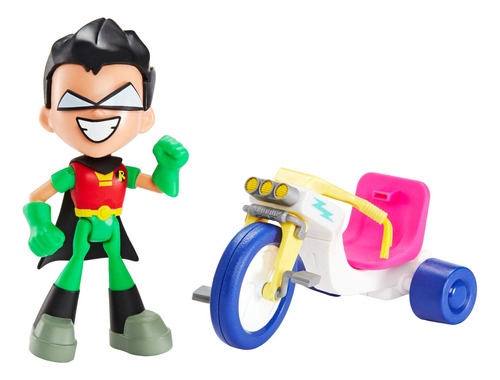 Dc Comics Teen Titans Go! To The Movies Robin & Time Cycle .