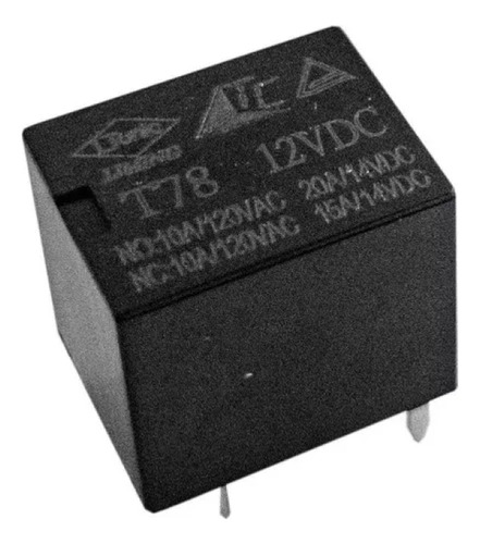 10pcs Rele 12v 20a Q78f Mini 5 Pinos Eletrica Eletronica