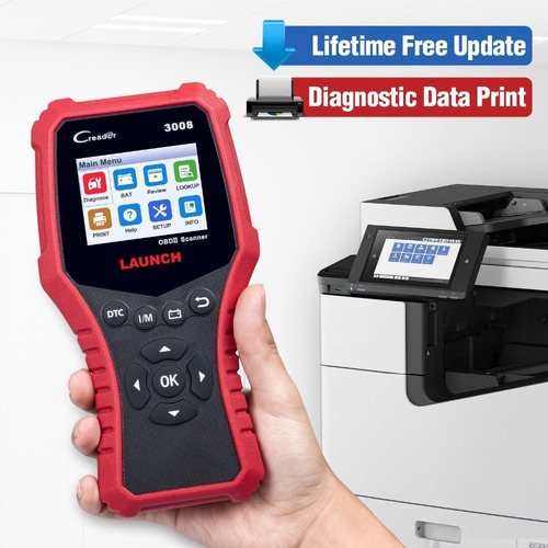 Imagen 7 de 9 de Escaner Automotriz Launch 3008 Creader Cr3008 Scanner