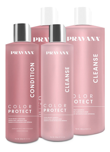 Shampoo Y Acondicionador Color Protect De 1 Litro Pravana