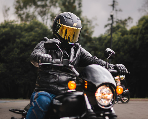 Hax Helmets. Casco Moto Integral Dot + Ece 06. Force Negro