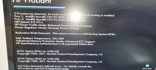 Workstation Hp Proliant Ml350p Gen8 48 Nucleos 32 Ram Ssd480 (Usado)