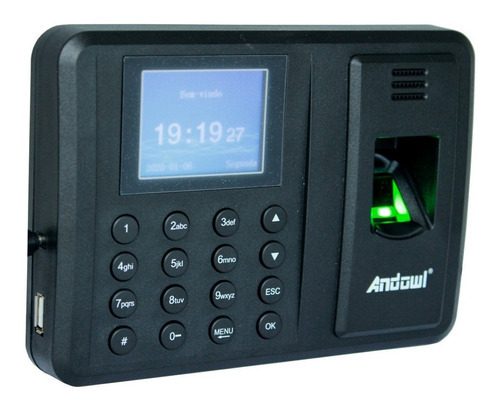 Relógio De Ponto Digital Biométrico + Kit Fixação Completo