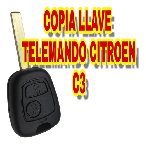 Copia Llave Telemando Citroen C3 