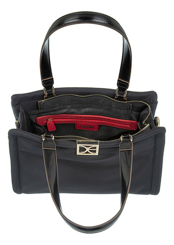 Bolsa Satchel Cloe Llaldemi Grande Color Negro