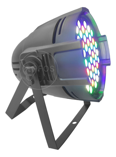 2x Refletor Par Led Rgbwa 54 Leds 3w Dmx Optipar Alumínio