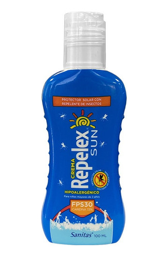 Protector Solar Fps30 + Repelente De Insectos 100ml Repelex