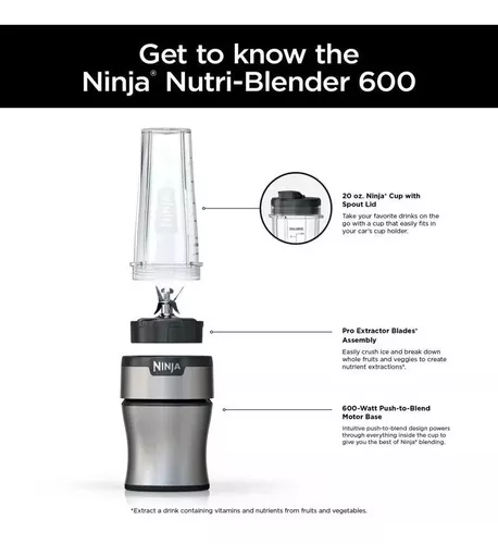 Licuadora NINJA Nutri BN300 Plateado
