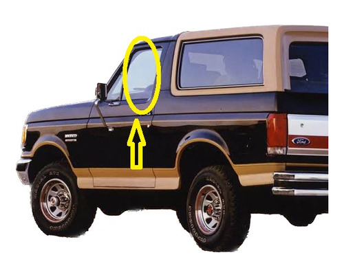 Cristal De Puerta Delantera Izquierda Ford Bronco 1987- 1989