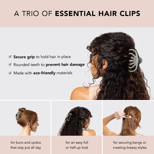 Kitsch Gran Surtido De Pinzas Para El Cabello Para ...