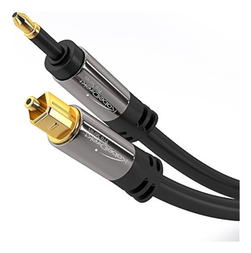 Cable De Audio Óptico Digital Mini Toslink Kabeldirekt Pro S