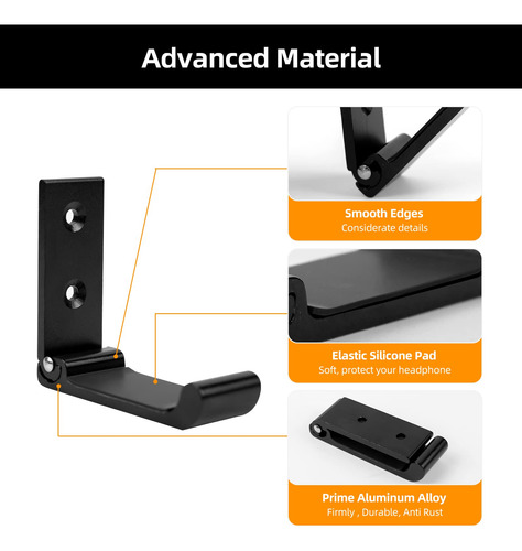Soporte Para Auriculares Merryhome Advanced Aluminium, Paque