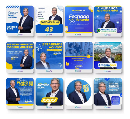 + De 40 Artes Editáveis Canva Política ,eleições