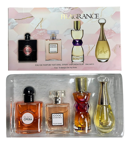 Set De Perfume Fragrance 4x30ml Eau De Parfum