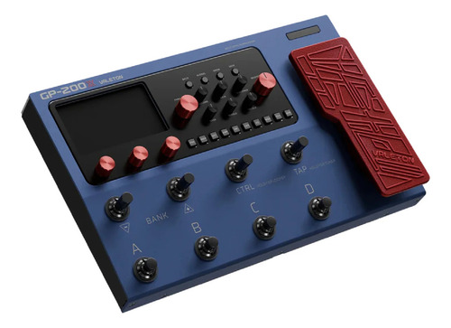 Pedalera Multiefectos Valeton Gp 200x Color Azul Marino