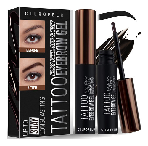 Maquillaje Para Cejas  Cilrofelr Tattoo Peel Off Gel Tinte P