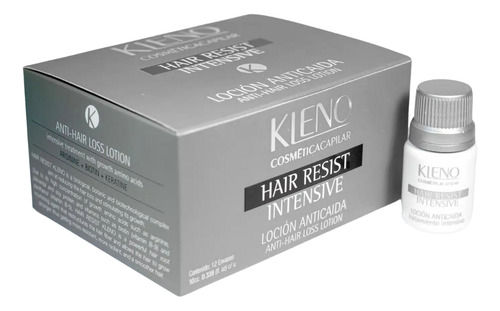 Kleno Hair Resist Intensive Ampollas 12 Loc Anticaída 10ml