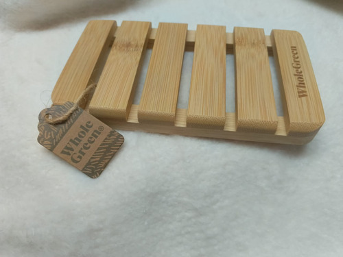 Jabonera Grande De Madera De Bambú Whole Green Portland