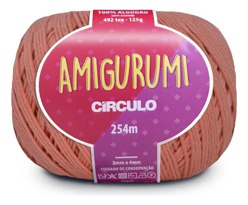 Linha Amigurumi Cores Novas Círculo Crochê - Imediato Cor 4093 - Tafetá
